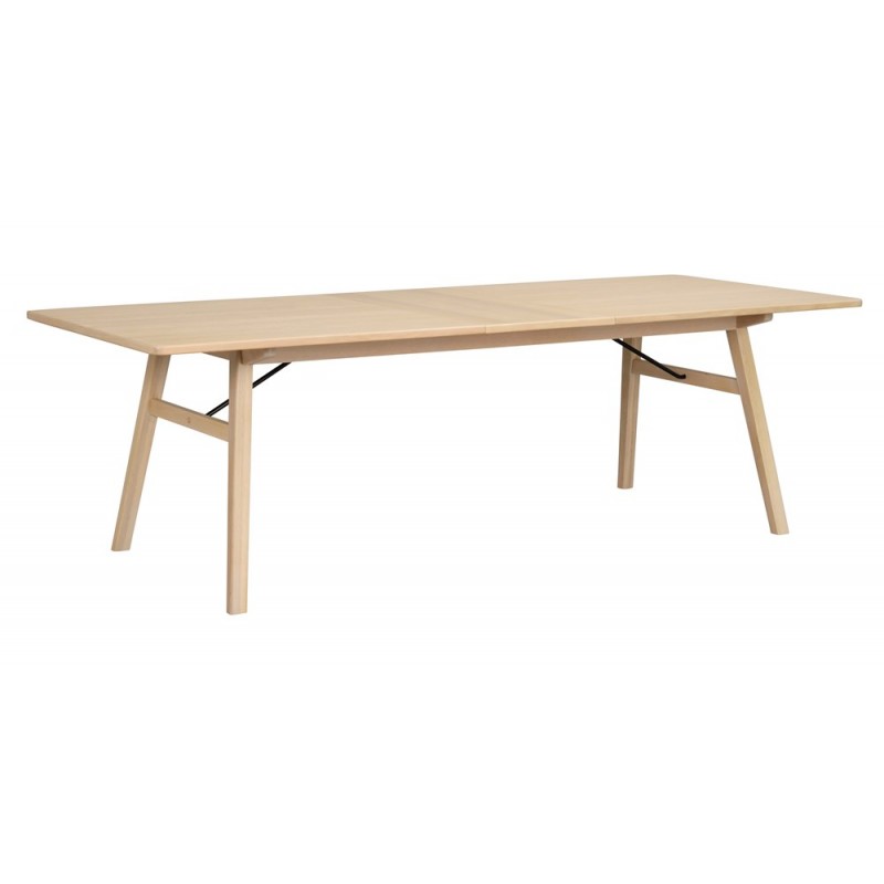 RO Grah Extending Dining Table White Pigmented